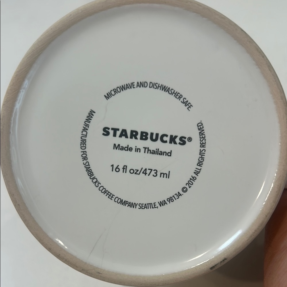 Starbucks White and Gold Mug Architectural Design - Picture 3 of 4